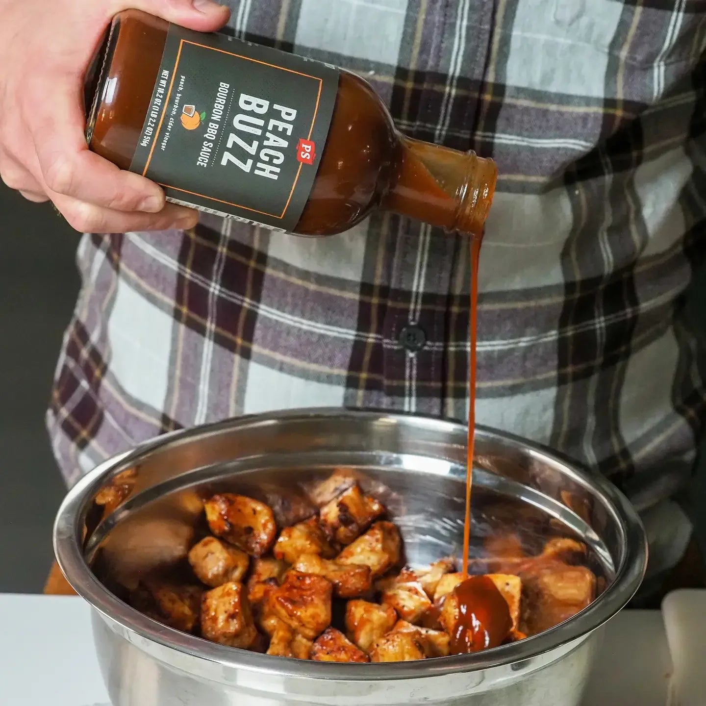 PS Seasonings - Peach Buzz - Bourbon BBQ Sauce - 18.2 oz