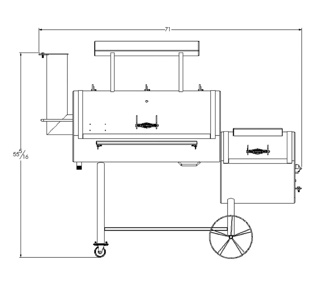 Old Country BBQ Pits - Brazos DLX BBQ Smoker