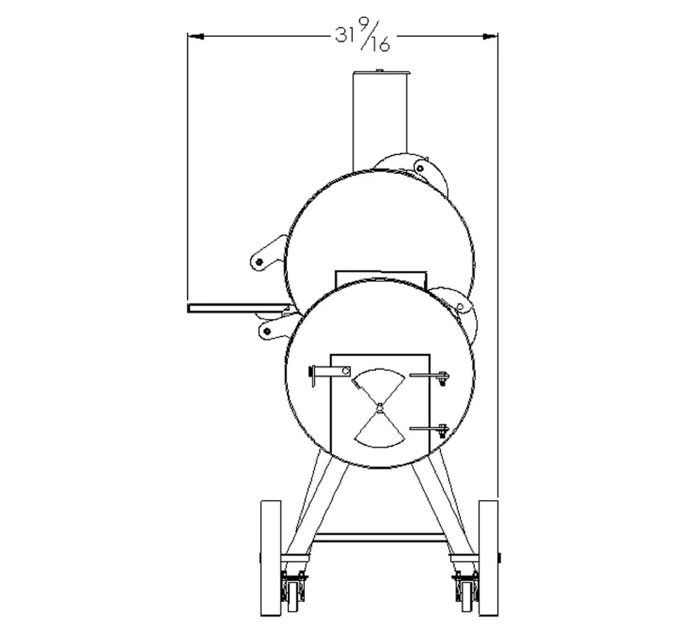 Old Country BBQ Pits - Brazos BBQ Smoker - Freight and Crating Included