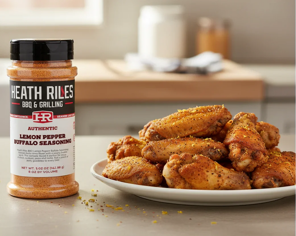 Heath Riles - Lemon Pepper Buffalo Seasoning - Shaker - 5.02 oz