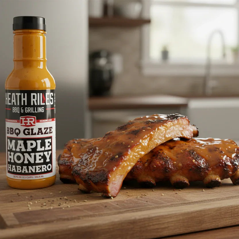 Heath Riles - Maple Honey Habanero - BBQ Glaze - 12 oz