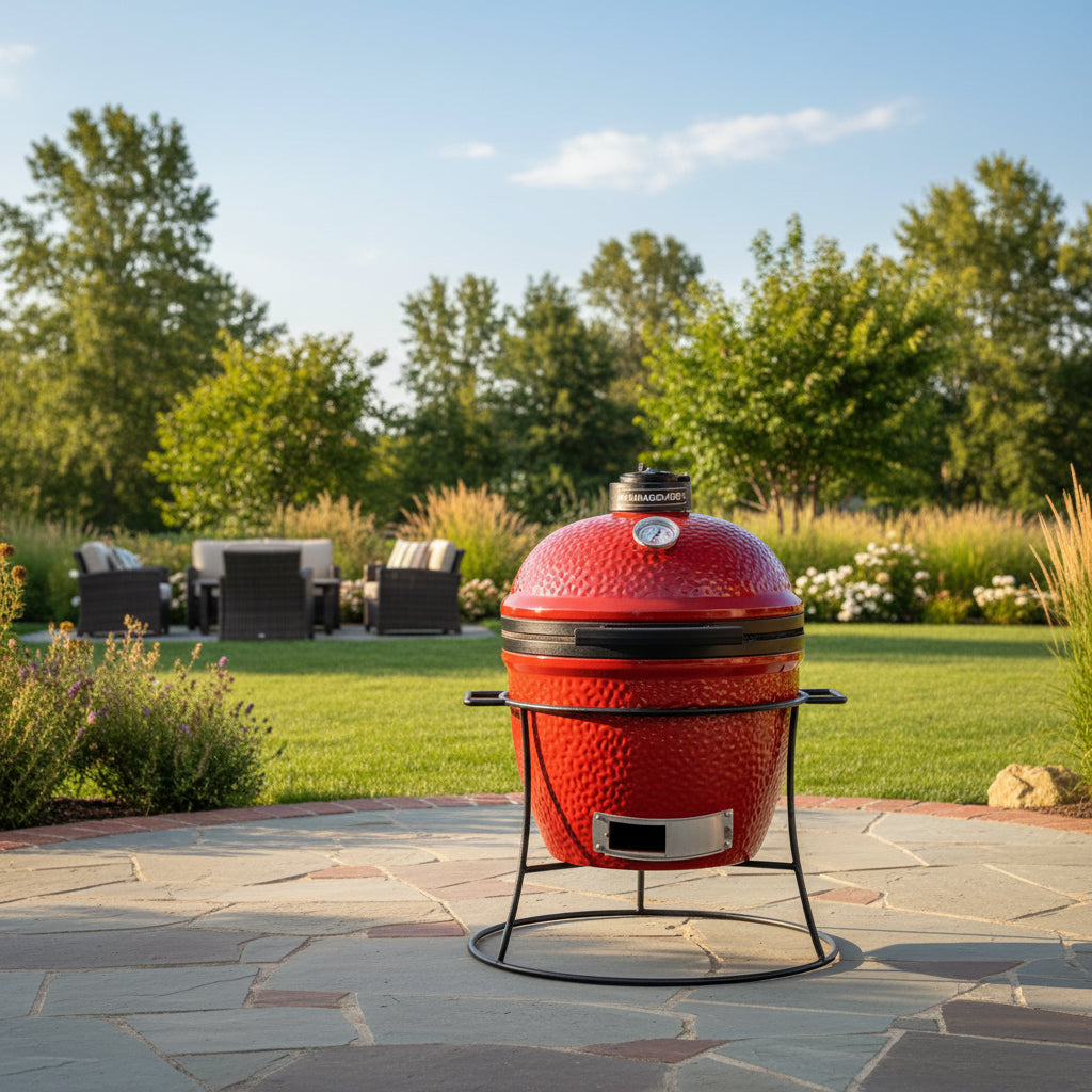 Kamado Joe Joe Jr® with Cast Iron Stand - Shipping Included