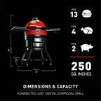 Kamado Joe - Konnected Joe™ Digital Charcoal Grill and Smoker - Freight Included