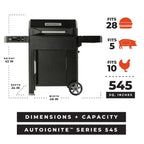 Masturbuilt - AutoIgnite™ Series 545 Digital Charcoal Grill and Smoker