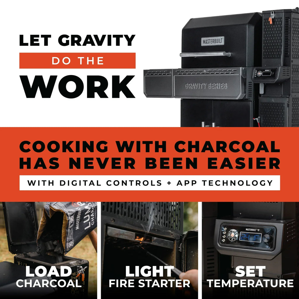 Masturbuilt - Gravity® Series 1150 Digital Charcoal Grill + Smoker