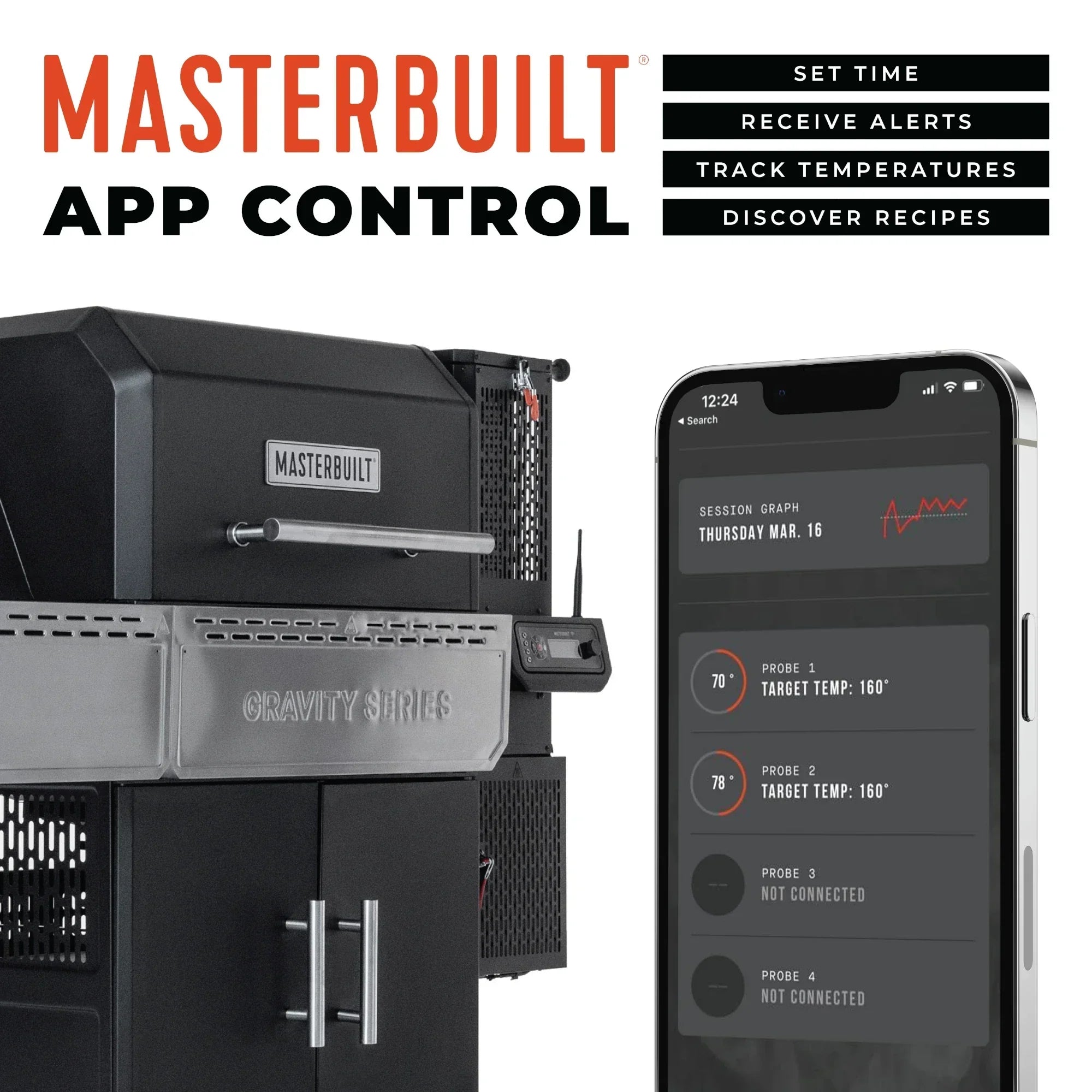 Masturbuilt - Gravity® Series 1150 Digital Charcoal Grill + Smoker