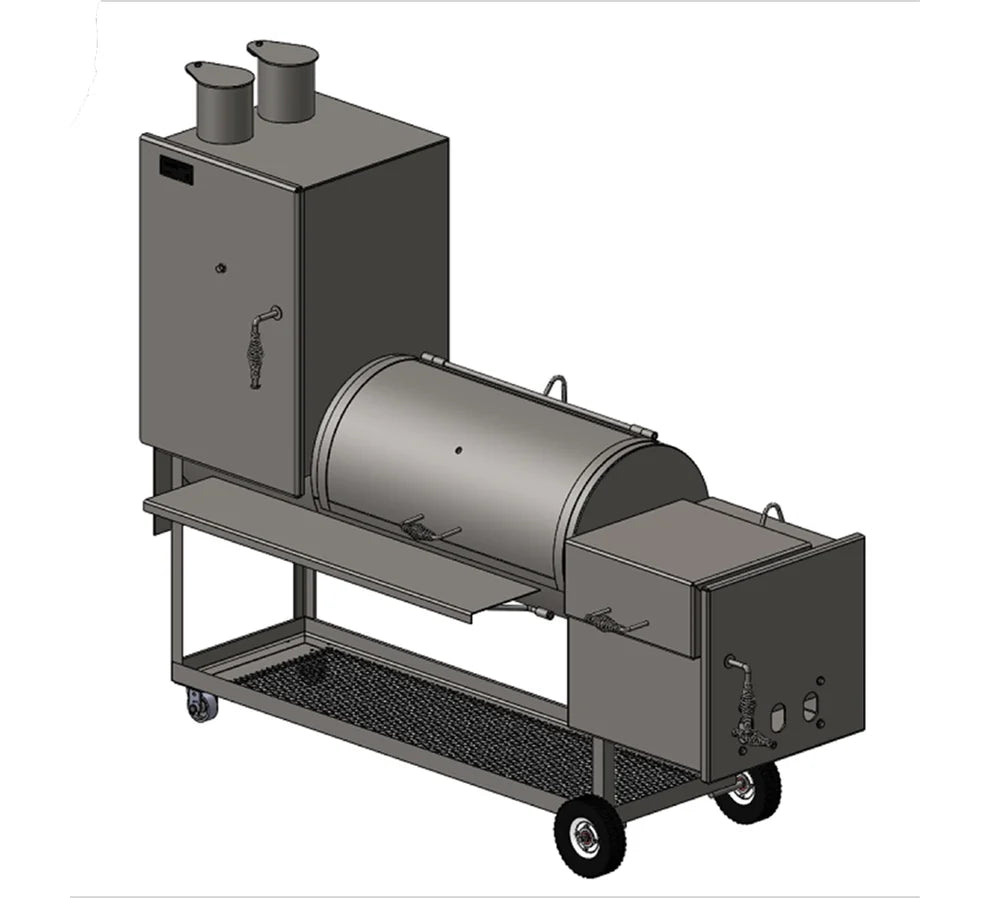 Old Country BBQ Pits - All-American Angus BBQ Smoker - Freight and Crating Included