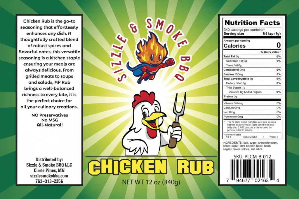 Sizzle & Smoke BBQ - Chicken Rub
