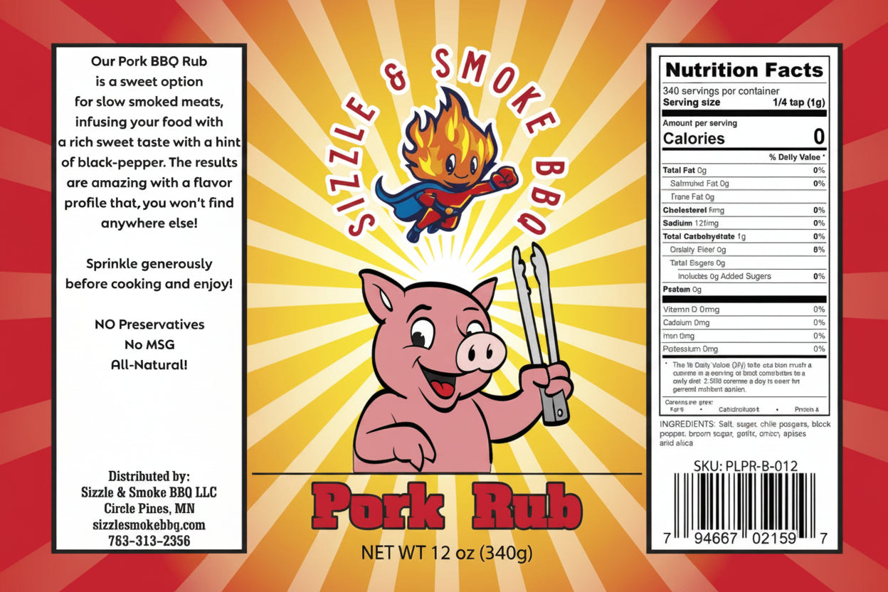Sizzle & Smoke BBQ - Pork Rub