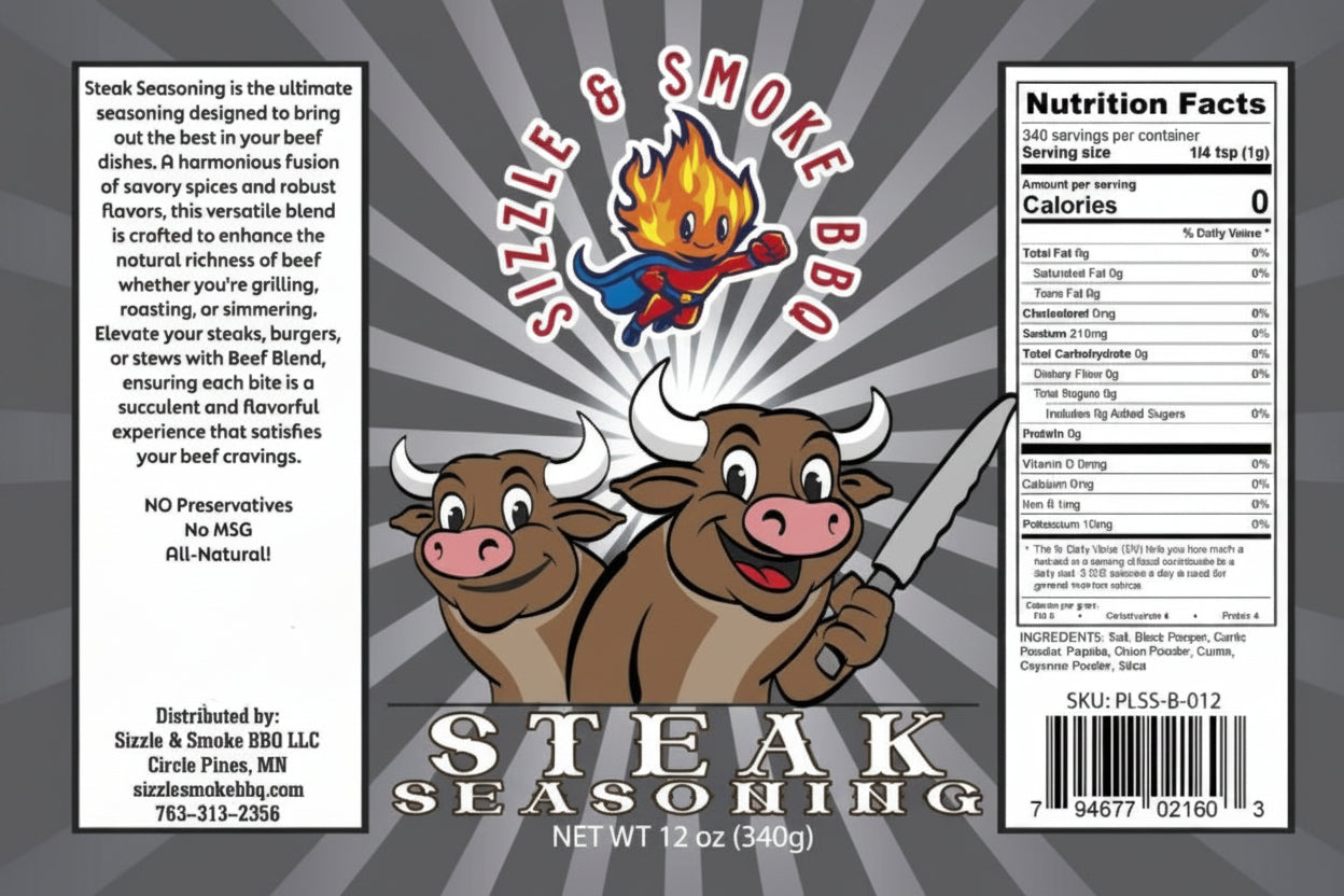 Sizzle & Smoke BBQ - Steak Seasoning