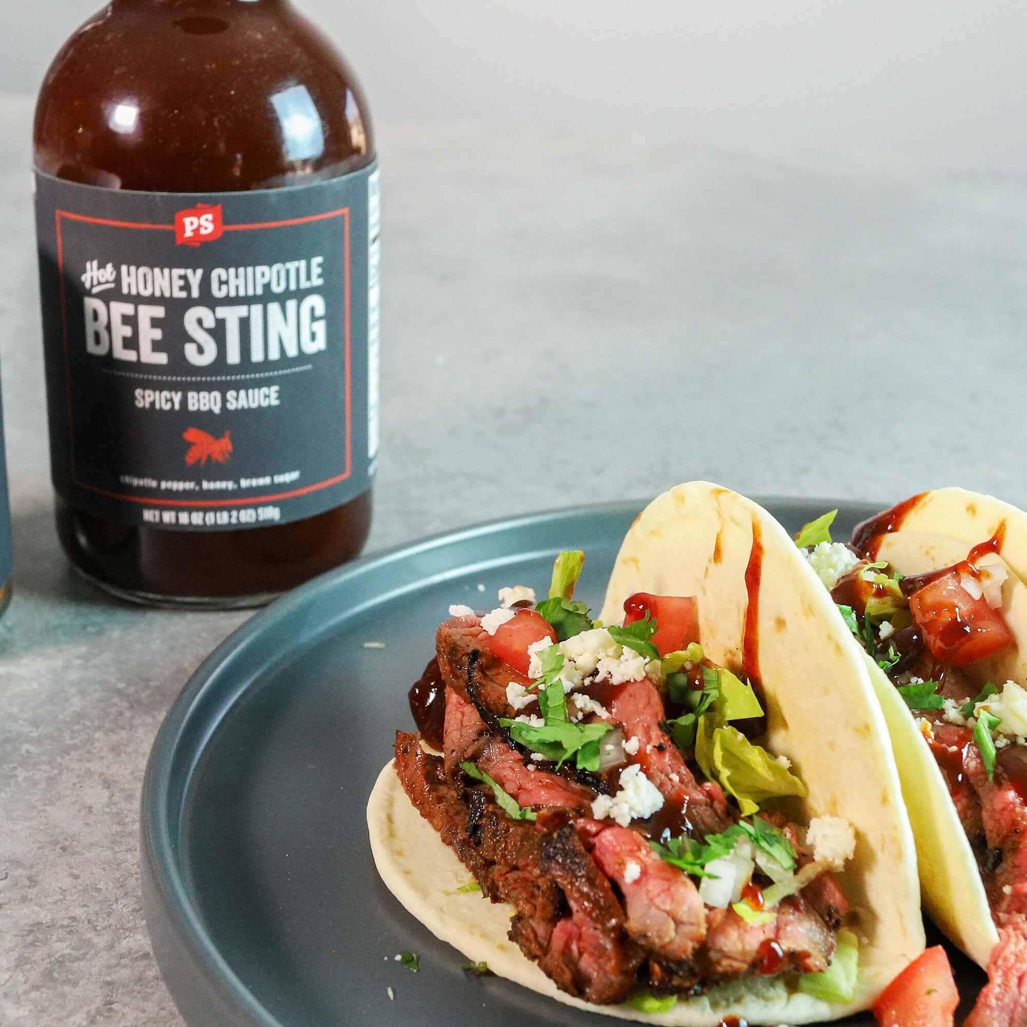 PS Seasonings - Hot Honey Bee Sting - Chipotle BBQ Sauce - 18 oz