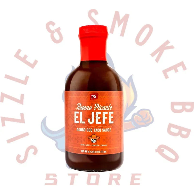 PS Seasonings - Bueno Picante El Jefe Adobo BBQ Taco Sauce - 16 oz