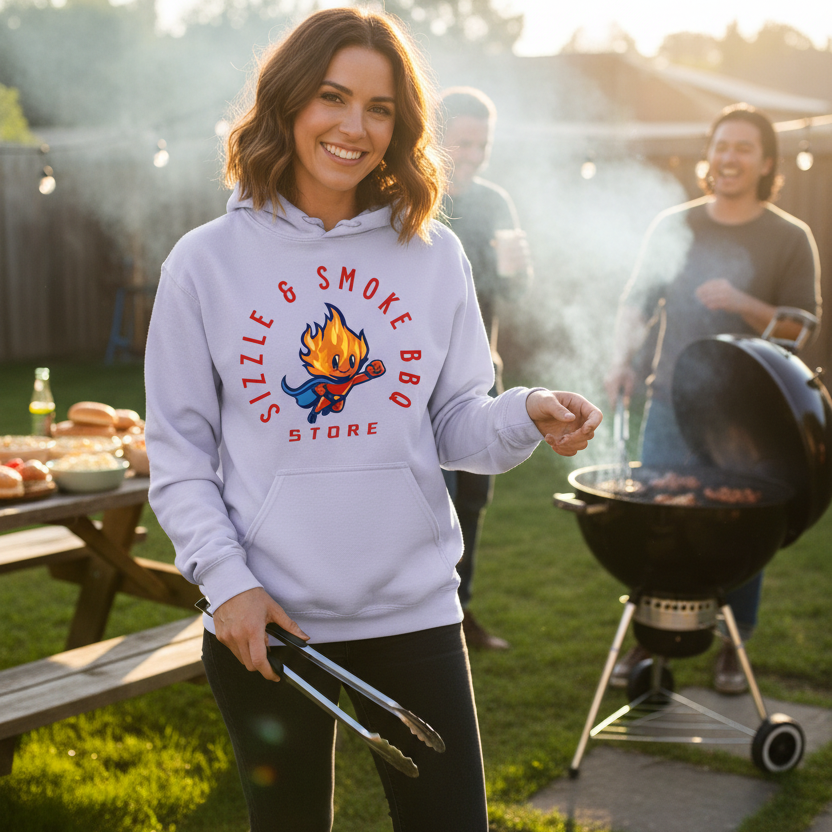 Sizzle & Smoke BBQ - Hooded Sweatshirt XS-5XL