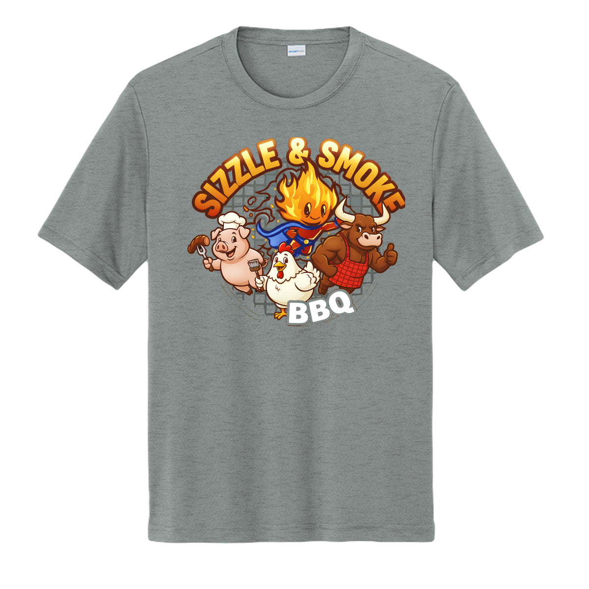 Grey Concrete Heather - ST350 - FRONT