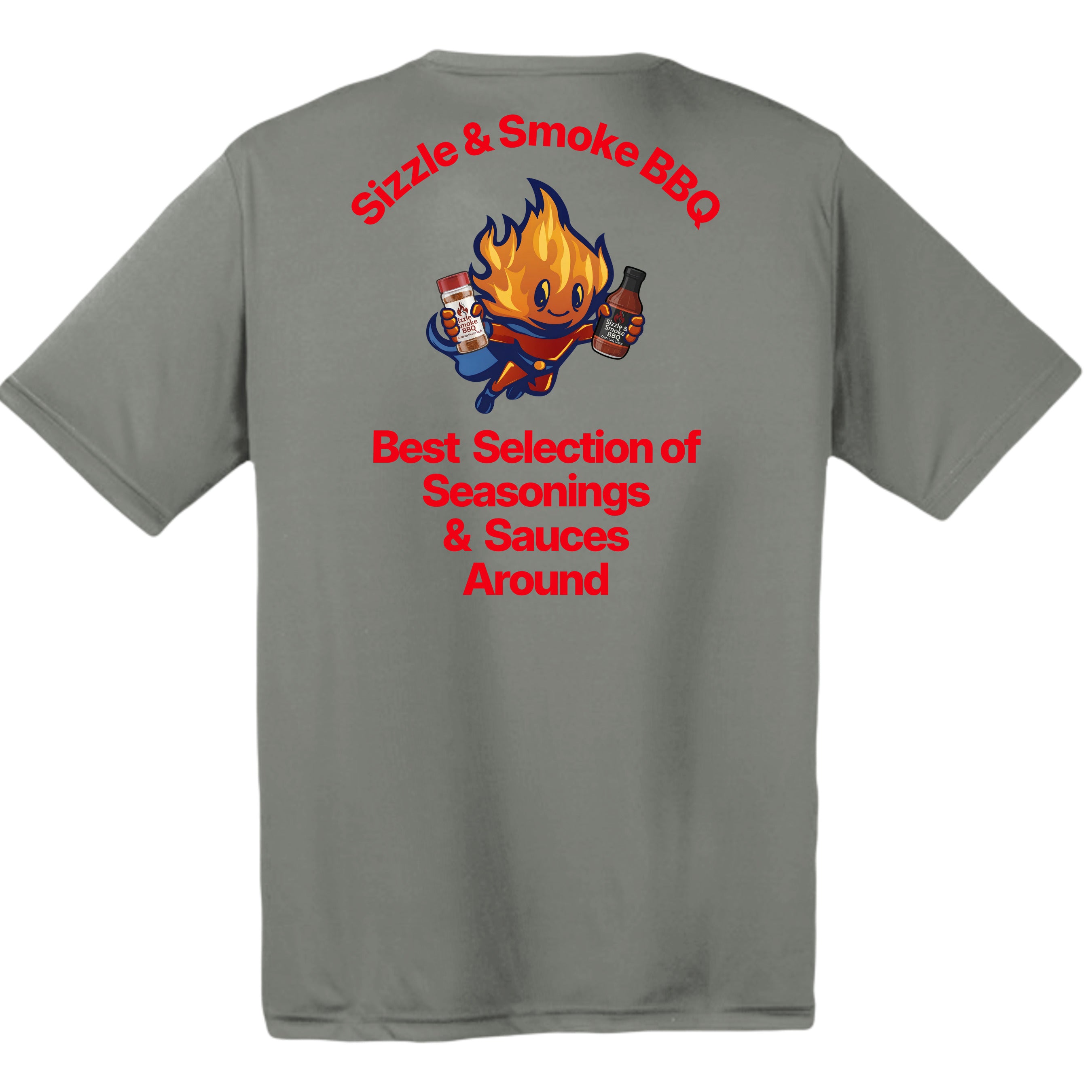 Grey Concrete Heather - TST350 - BACK